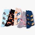 Amazon hot selling custom Solid 3D baby animal cute cotton tube socks